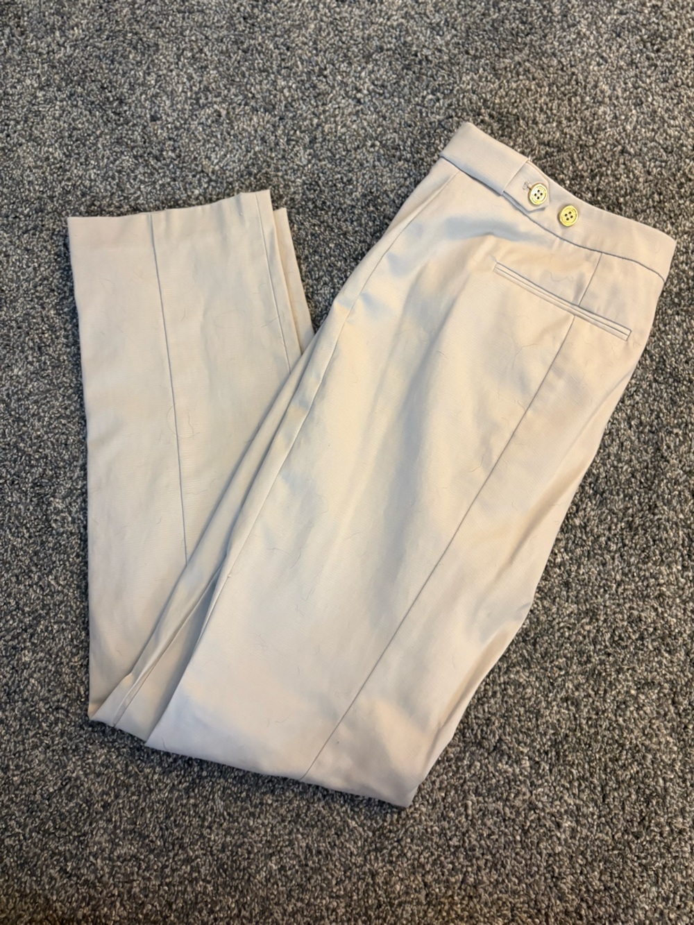 Calvin Klein Women's Cream Dress Trousers